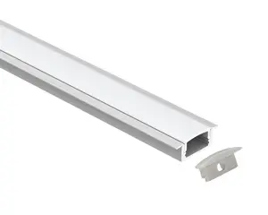 6063 T5 aluminum profile under cabinet lighting For cabinet lights customized recessed mount led aluminum channel black