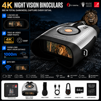 Jumelles de vision nocturne numériques DS371 avec zoom numérique 8X, portée de vision nocturne de 1000 m, lunette de chasse de vision nocturne, jumelles de vision nocturne avec WIFI