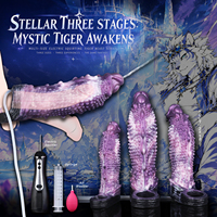 Série Fantasy : Manchon Pénien Extenseur et Améliorateur avec Jet d'Eau, Ajustement Universel, Jouet de Plaisir Adulte Disponible en Trois Tailles 18