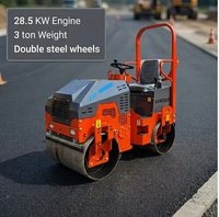Compacteur routier miniature XMR303 de haute qualité, 3 tonnes, avec moteur puissant de 28,5 kW, double roues en acier
