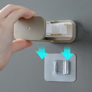 Household <b>Storage</b> Tool Bathroom <b>Kitchen</b> Broom Mop Holder Self Adhesive Wall Mount Mop Racks <b>Storage</b> Racks & Shelving <b>Units</b> - Product Image 5