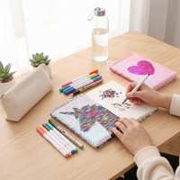 Carnet réversible en cuir à paillettes magiques, écologique, journal DIY, agenda pour enfants, cadeau promotionnel, fournitures scolaires personnalisées pour enfants