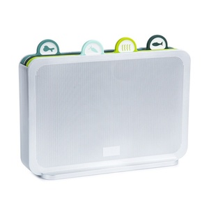 Multi-function <b>Plastic</b> Cutting Board Different Food Types Non-Slip Chopping Boards Double-sided Cutting Board Set with Stand - Product Image 1