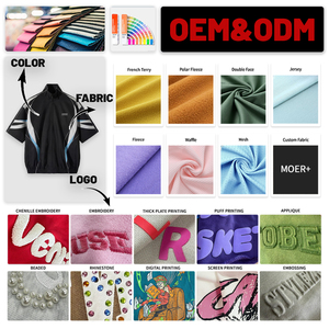 طقم رياضي صيفي مخصص للرجال مع سترة عاكسة للضوء وشورت وتي شيرت من النايلون - Product Image 4