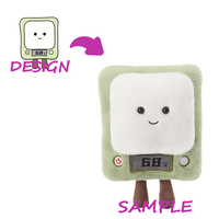 Poupée en peluche miniature personnalisée avec doublure en maille de nylon longue et design brodé