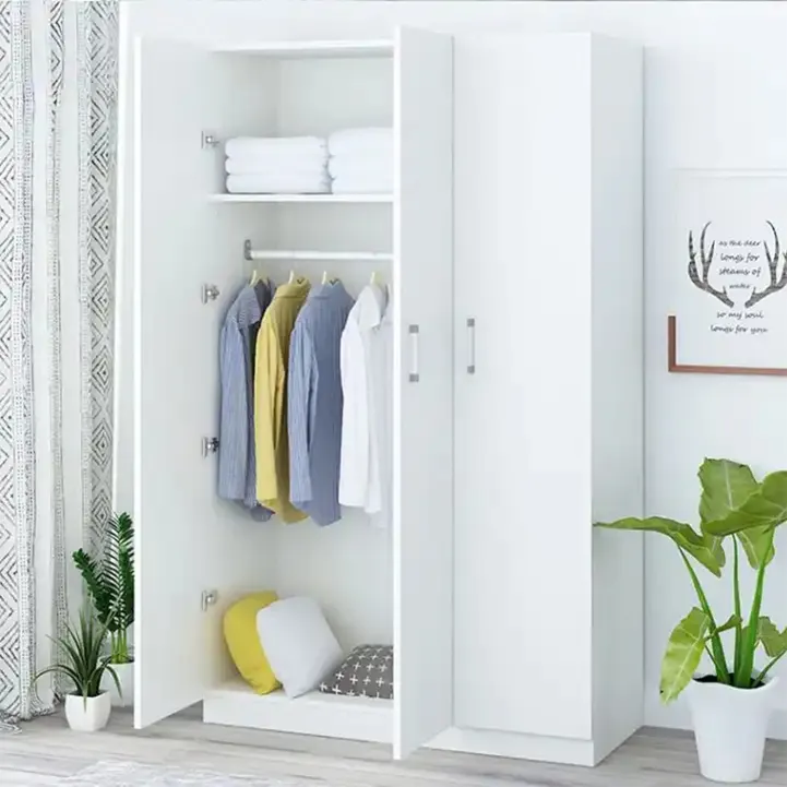 Eco-Friendly Cheap Modern Design Wardrobe Bedroom Furniture Wooden Clothes Wardrobe