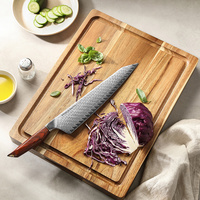 Ultrazachte professionele Starred Chef co-branded 10 inch Bunka messen Damascus poederstaal ergonomische handgreep