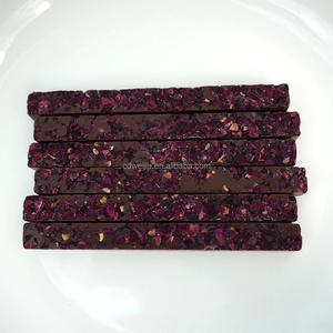 10g Rose Dark <strong>Chocolate</strong> Bars Pure Cocoa Butter <strong>Valentine's</strong> Day Sweet Kunafa <strong>Chocolates</strong> Customizable Flavors - Product Image 1