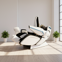 Fauteuil de massage robotique intelligent pliable à gravité zéro, massage des tissus profonds 4D, luxe haut de gamme, 12 modes, physiothérapie infrarouge