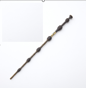 <span class=keywords><strong>Baguette</strong></span> <span class=keywords><strong>magique</strong></span> en bois de teck de qualité supérieure, décorée à la machine, avec cœur en métal, style <span class=keywords><strong>Hermione</strong></span>, finition haut de gamme - Product Image 3