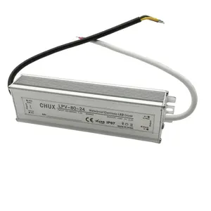 CHUX IP67 80W 24V DC户外最佳防水开关电源，用于发光二极管灯LPV-80w-24v