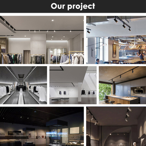 Bán hàng nóng chiếu sáng thương mại hệ thống đường sắt khách sạn showroom 15 20 25 <span class=keywords><strong>30</strong></span> 35 40 Watt <span class=keywords><strong>LED</strong></span> đen trắng theo dõi đèn - Product Image 6