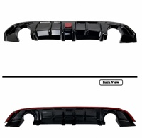 Diffuseur arrière avec feu stop LED, spoiler de pare-chocs arrière sport, kit carrosserie pour Infiniti Q60 2017-2022