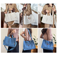 Sac fourre-tout vintage en velours côtelé léger avec fermeture éclair, multi-poches, bandoulière amovible, sac à main décontracté à porter en bandoulière pour le quotidien, le travail et les voyages