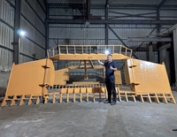 Bulldozer-Aufsatzrechen für D65 D6T D6R – Sitzrechen mit klappbaren Flügeln, optionaler Baumschubstab für Bulldozer