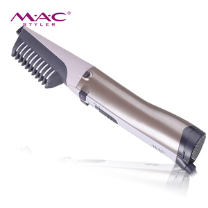 MAC 5 en 1 360 °   <span class=keywords><strong>Brosse</strong></span> à air chaud ionique en céramique à rotation automatique, chauffage rapide PTC <span class=keywords><strong>1000W</strong></span>, sèche-cheveux, boucleur, volumateur, peigne électrique pour cheveux - Product Image 3