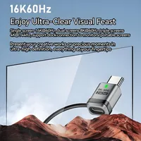 Transfert de données 8K 80Gbps 240W USB Type C OTG Adaptateur Led Indicateur Mâle Femelle Convertisseur pour Macbook Pro Téléphone Ordinateur Portable Moniteur