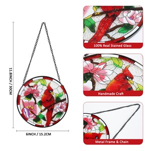 Demir Modern asılı dekorasyon serigraf el-boyalı kuş yakalayıcı ofis ev pencere bahçe duvar asılı - Product Image 4