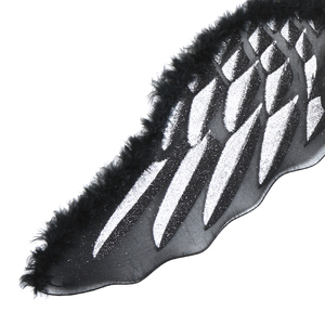 Ali d'<span class=keywords><strong>Angelo</strong></span> Nere per Bambine in Poliestere Leggero, Accessori per Costumi per Feste, Cosplay e Spettacoli Teatrali - Product Image 2