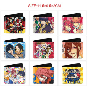 Cartera Plegable Corta Unisex con Estampado de Personajes de Anime Blue Prison, Estilo Japonés, 11.5x9.5x2cm, para Estudiantes - Product Image 1