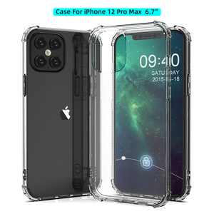 Transparent TPU Anti-Drop Shockproof Camera <b>Protector</b> 360 Full Wrap Protection Airbag Mobile Phone Cases For iPhone 12 Pro Max - Product Image 1