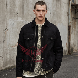 Luxurious <b>Men's</b> Lamb <b>Suede</b> Leather <b>Jacket</b> Collection <b>Men's</b> Fashion Lamb <b>Suede</b> <b>Jacket</b> Genuine Leather <b>Jackets</b> for <b>Men</b> Premium - Product Image 3