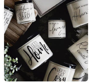 Juegos de velas de simpatía inspiradoras de etiqueta privada personalizadas, velas de alegría hechas a mano para mujeres y hombres con tapa de Metal para vacaciones - Product Image 5