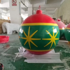 Fiberglass Life Size <strong>Christmas</strong> Ball <strong>Large</strong> <strong>Bauble</strong> for Shopping Mall Decoration - Product Image 4