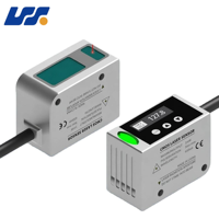 Sensor Jarak Laser Tanpa Kontak Akurasi Tinggi 60-400mm Jangkauan Jauh 4-20mA RS485 Sensor Perpindahan Presisi Kompak NPN PNP