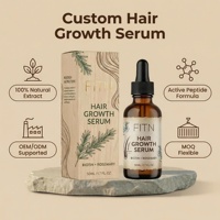 Sérum de croissance capillaire à la biotine, au romarin et aux peptides pour des cheveux plus épais et plus volumineux, nourrissant le cuir chevelu, OEM, étiquette privée, vente en gros, personnalisé, premium