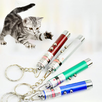 Bâtonnet Laser Manuel Écologique en Plastique pour Chat, Nouveau Stylo Pointeur Laser Rouge Cool, Lumière Blanche LED, Porte-clés Tendance en Carton