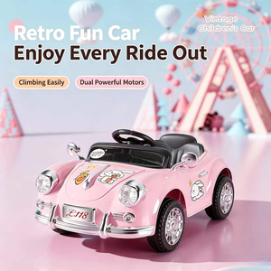 Nouvelle voiture électrique 6V pour enfants, <span class=keywords><strong>mini</strong></span>-voiture Beetle à batterie avec télécommande, musique, lumières, idéale pour les enfants de 2 à 8 ans - Product Image 6