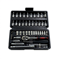 Kit d'outils professionnel 72T 216 pièces en acier au chrome-vanadium, à commande manuelle, avec clés à douilles, pour réparation automobile, mallette robuste, Craftsman