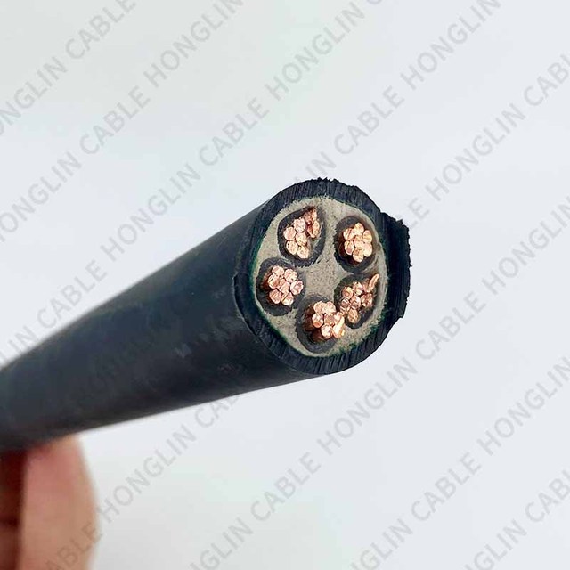 Low Voltage Halogen Free Copper Twin Core PV Electric Cable WDZN Steel Wire Armoured LSZH Copper Power Cable
