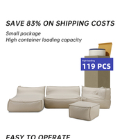 Canapé modulaire sectionnel sans cadre en tissu imperméable, moderne, écologique, pour extérieur, jardin, villa, entrepôt, hôtel