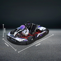 Go Kart de Gasolina Directo de Fábrica, 390CC, para Adultos y Adolescentes, Kart de Carreras y Derrapes, Uso Comercial para Pistas de Parques de Diversiones