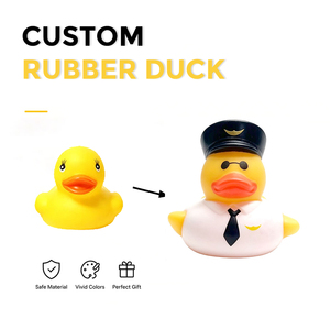 Mini canard de bain couineur en vinyle souple à presser pour tout-petits et enfants, avec service OEM ODM professionnel et livraison rapide - Product Image 1