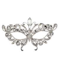 Masque de danse sexy avancé orné de diamants, idéal pour les fêtes d'anniversaire, les accessoires d'Halloween et les ensembles cadeaux – Vente Flash
