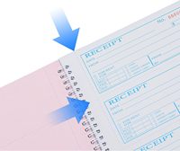 Carnet de formulaires autocopiants pour commandes de restaurant, personnalisable, avec autocollants, en NCR, à duplicata