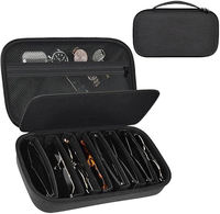 Étui rigide de voyage en EVA pour 8 paires de lunettes de soleil, boîte de rangement pour lunettes de soleil multi-styles (sac uniquement)