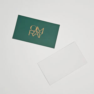 Tarjeta de Felicitación Empresarial Ecológica de Papel Recubierto con Impresión de Logotipo en Lámina de Lujo de 15x10 cm, Invitación, Embalaje, Sobre, Serigrafía - Product Image 5