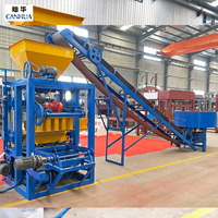 Briques creuses directes d'usine de QT4-24 faisant la solution de machine pour la chaîne de production à la maison de bloc d'utilisation concentrée sur la matière première de ciment