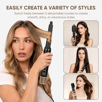 Sikat Pengering Rambut Kecepatan Tinggi 5 in 1, Alat Penata Rambut Otomatis, Sikat Pengering Rambut Ion Negatif, Penata Rambut Multifungsi Kecepatan Tinggi