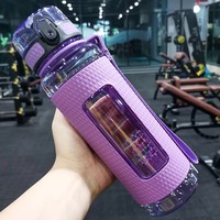 Xhl Plastic Bpa Gratis One Click Flip Wattle Fles Sport Waterfles Toepasbaar Voor Kokend Water Aangepaste Verpakking Aanvaardbaar