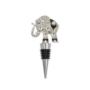 Thai Elephant Silver Diamond Pearl Wine Stopper Compact Portable Vacuum Sealing Bottle Stopper For Red Wine - Product Image 2