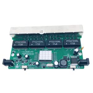 Convertidor de Medios de Fibra Óptica YUNVO de 8 Puertos con Switch 2RJ45POE 10/100/1000M, Placa PCB de 20 km SC - Product Image 5