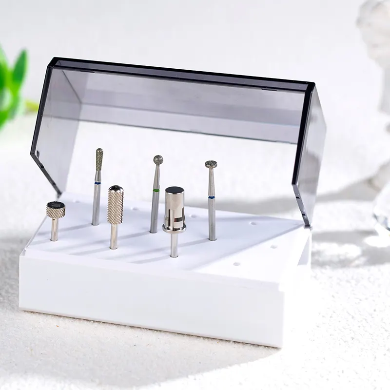 Chiyan Custom Logo Nail Drill Bit Opbergdoos Nail Boor Bit Kleine Doos