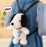 Sac à dos en peluche Snoopy personnalisable de haute qualité, 35 cm, super doux en coton PP, unisexe, pour enfants de 14 ans et plus, cadeau d'anniversaire, sac poupée