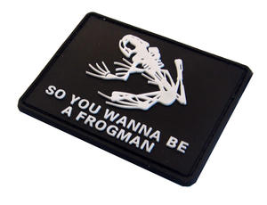 ดังนั้นคุณต้องการเป็นมนุษย์กบสียาง3D แผ่น PVC รูปกบกระดูกทรงสี่เหลี่ยมผืนผ้าสำหรับติดกระเป๋า - Product Image 6