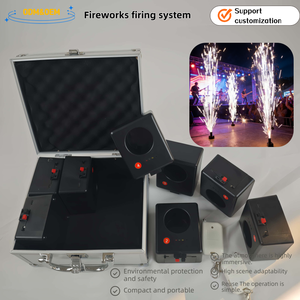 جهاز إطلاق تأثيرات المسرح اللاسلكي ذو 4 قنوات مع حقيبة تخزين - نافث للورق الملون/الدخان للحفلات والأعراس - Product Image 5